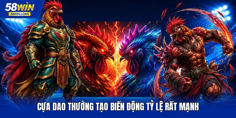 Cựa dao thường tạo biến động tỷ lệ rất mạnh